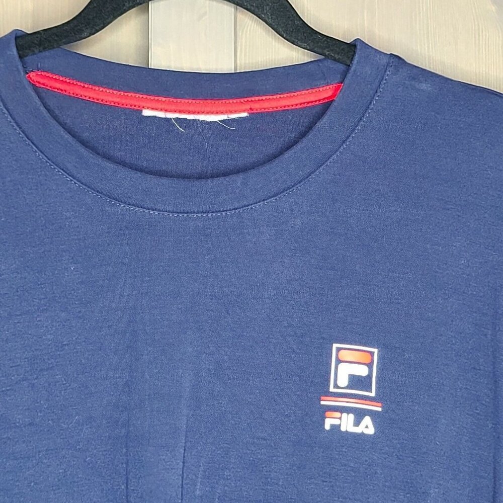 Fila Sweatshirt Mens Medium Blue Pullover Long Sleeve Athleisure Active Casual - Picture 3 of 10